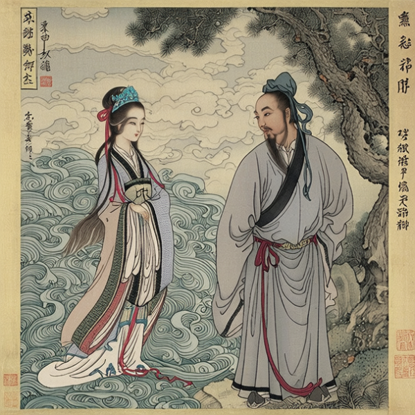  《洛神赋图》：东晋时期顾恺之的作品，基于曹植的《洛神赋》创作，描绘了曹植与洛神的爱情故事，以流畅的线条和生动的形象著称...